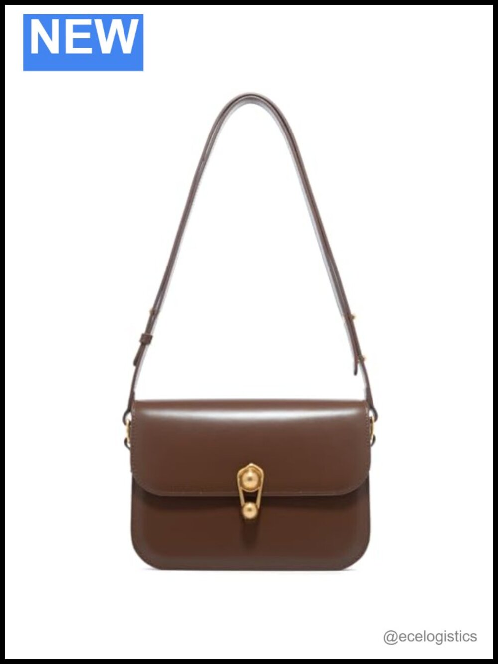 Genuine Leather Women's Crossbody Shoulder Handbag with Adjustable Strap